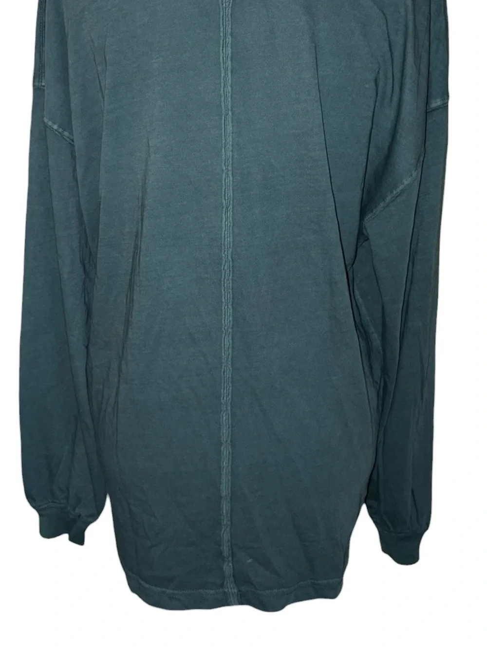 NEW Free People Perfect Oversized Green Long Sleeve Top - S